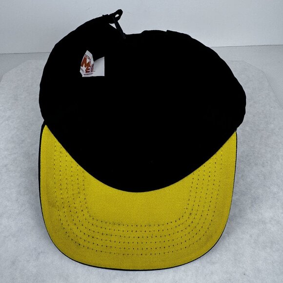 Despicable Me Black Adjustable Hat With Minions Logo Yellow Accents Cap Mens M - Picture 6 of 11